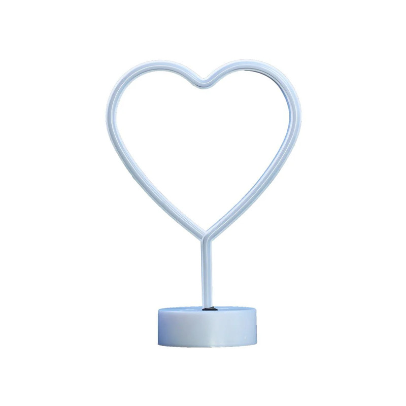 Led Neon Heart Shape Lamp - Pink - إضاءة
